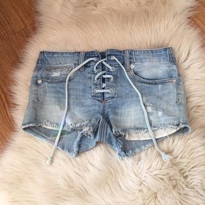 American Eagle lace up shorts